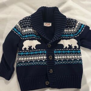 Cat & Jack Navy Polar Bear Sweater
